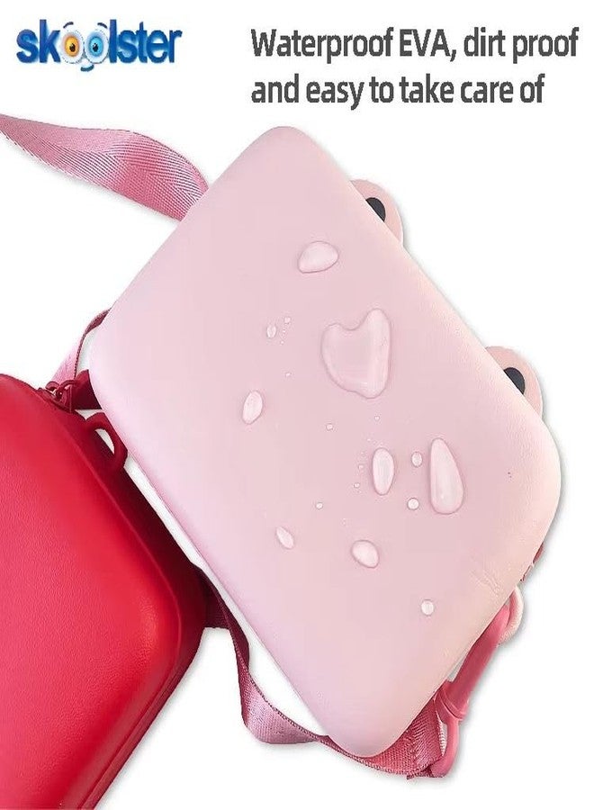 Skoolster Kids Cute Cartoon Crossbody Bag - 3D Animal & Car Design Silicone Shoulder Purse for Toddlers and Girls | Lightweight Waterproof Mini Bag for Travel, School & Outdoor Play (Red) - Image 2